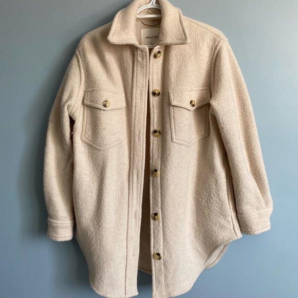 SOLD- Aritzia Ganna Jacket Heather Bone - Picture 1 of 3